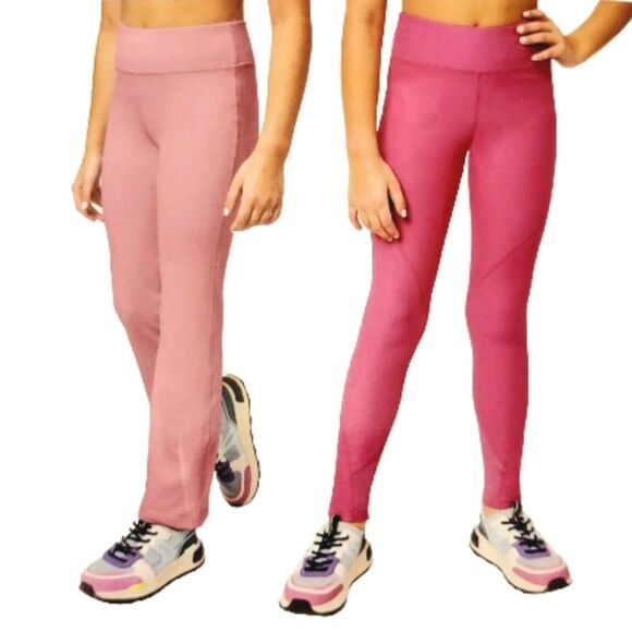 Mondetta Youth Girls 2-pack Pant and Legging Set Size L (14/16) Pink Rose NEW - Picture 1 of 7